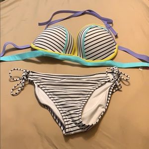 Striped Victoria Secret Bikini Set